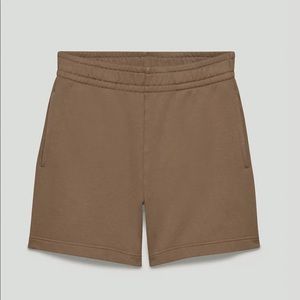 Aritzia Free Terry Fleece 5” Sweatshort, shitake